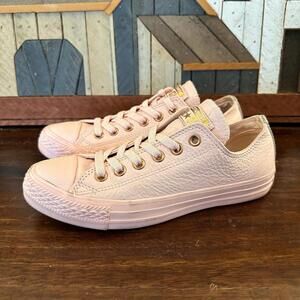 Converse All Star Low Pink Lux Leather Sneakers Men’s 5 Women’s 7